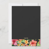 Tropisches Brautparty Einladung (Rückseite)