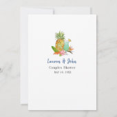 Tropisches Brautparty Einladung (Rückseite)