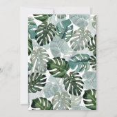 Tropisches Brautparty Einladung (Rückseite)