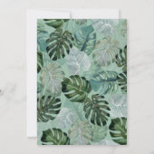 Tropisches Brautparty Einladung (Rückseite)