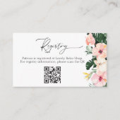 Tropisches Brautparty Geschenkkartei QR Karte (Vorderseite)