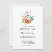 Tropisches Brautparty im Sommer Einladung (Vorderseite)