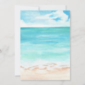 Tropisches Brautparty im Sommer-Strandbad Einladung (Rückseite)