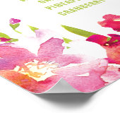 Tropisches Brautparty Mimosa Bar Sign Poster (Ecke)