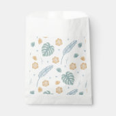 Tropisches Brautparty-Muster Boho Palmwedel Geschenktütchen (Vorderseite)