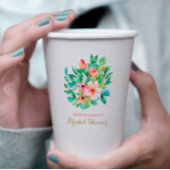 Tropisches Brautparty Pappbecher