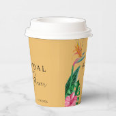 Tropisches Brautparty Pappbecher (Rechts)