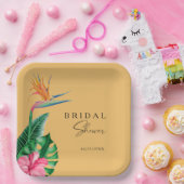 Tropisches Brautparty Pappteller (Party)