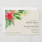 Tropisches Brautparty Party Einladung (Vorderseite)
