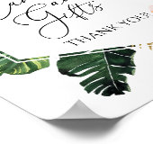 Tropisches Brautparty Poster (Ecke)