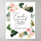 Tropisches Brautparty Poster (Vorne)