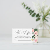 Tropisches Brautparty Raffle Game Begleitkarte (Stehend Vorderseite)