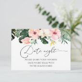 Tropisches Brautparty RSVP Karte (Stehend Vorderseite)