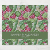 Tropisches Brautparty Schaumweinetikett (Einzelnes Label)