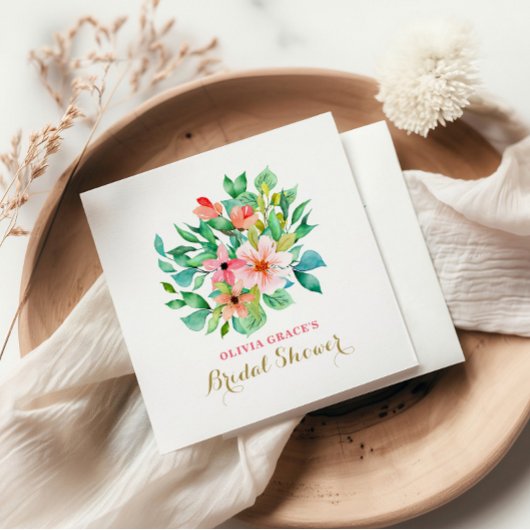 Tropisches Brautparty Serviette