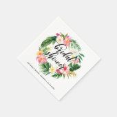 Tropisches Brautparty Serviette (Ecke)
