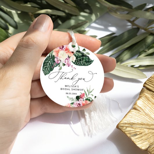 Tropisches Brautparty Vielen Dank Geschenkanhänger