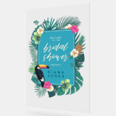 Tropisches Brautparty Wasserfarbe Aquamarin ID577 Acrylschild (Winkel)