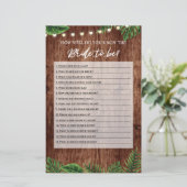 Tropisches Brautparty, wie gut Sie die Spielkarte (Stehend Vorderseite)