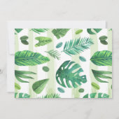 Tropisches Brautpartyeinladungs-Pool-Party Einladung (Rückseite)