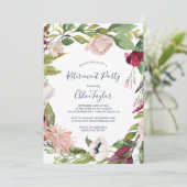 Tropisches Breeze Retirement-Party Einladung (Stehend Vorderseite)