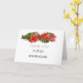 Tropisches Brisen-Hochzeits-Geschenk danken Ihnen Karte (Gelbe Blume)