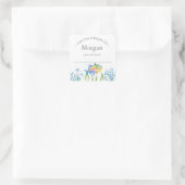 tropisches Buchzeichen Quadratischer Aufkleber (Tasche)