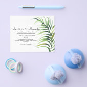 Tropisches Budget Einladung zur Hochzeitsfeier. Flyer (Einzeln)