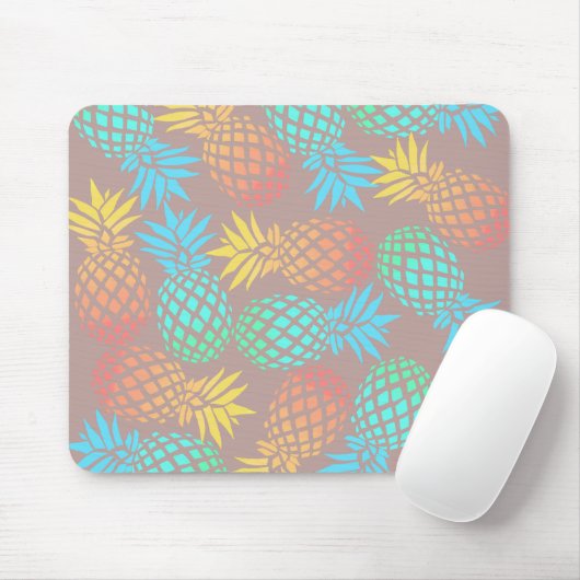 tropisches buntes Ananasmuster des eleganten Mousepad (Mit Mouse)