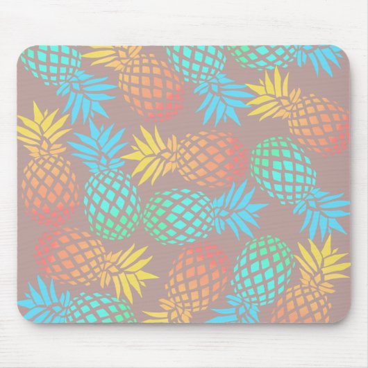 tropisches buntes Ananasmuster des eleganten Mousepad (Vorne)
