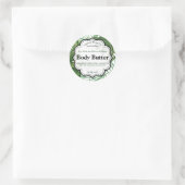 Tropisches Butteretikett Runder Aufkleber (Tasche)