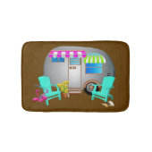 Tropisches Camping für Silbercamper Badematte (Vorderseite)