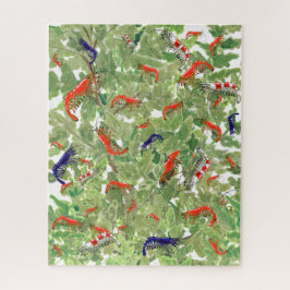 Tropisches Cherry Shrimp Aquatic Pet Aquarium Hard Puzzle
