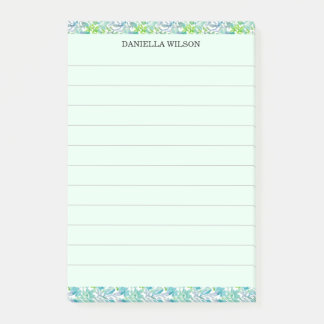 Tropisches Chic Botanisches Florales Wasserfarben- Post-it Klebezettel