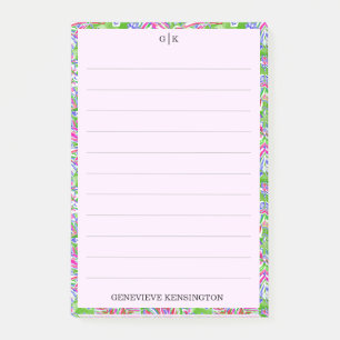 Tropisches Chic Watercolor Palmen Personalisierte Post-it Klebezettel