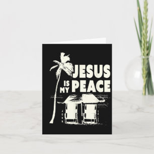 Tropisches Christliches Strandbiblizitat Jesus ist Karte