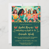 Tropisches Citrus-Brautparty Einladung (Vorderseite)