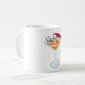 Tropisches Cocktail Martini Glas Cartoon Charakter Kaffeetasse (Vorderseite Links)