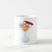 Tropisches Cocktail Martini Glas Cartoon Charakter Kaffeetasse (Mittel)