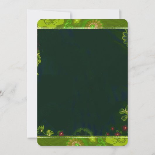 Tropisches Cocktail-Silvester-Party Einladung (Rückseite)