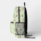 Tropisches Coconut-Sloth-Muster Bedruckter Rucksack (Rechts)