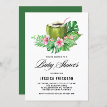 Tropisches Coconut Sommer-Brautparty