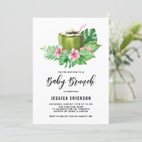 Tropisches Coconut Summer Baby Brunch