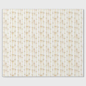 Tropisches Creme-Bambus Geschenkpapier (Flach)