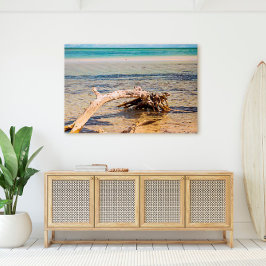 Tropisches Driftwood Bahia Honda Beach Foto Leinwanddruck