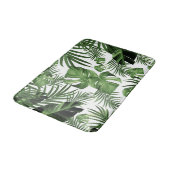 Tropisches Dschungel-Blätter Muster #12 (2020 Edit Badematte (Schrägansicht)
