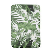 Tropisches Dschungel-Blätter Muster #12 (2020 Edit Badematte (Vorderseite Vertikal)