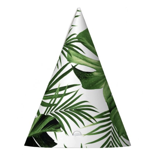 Tropisches Dschungel-Blätter Muster #12 (2020 Edit Partyhütchen (Links)