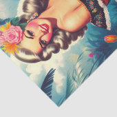 Tropisches Dschungel-Button Seidenpapier (Ausschnitt)