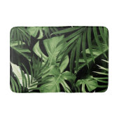 Tropisches Dschungel-Night-Blätter-Muster Nr. 5 Badematte (Vorderseite)